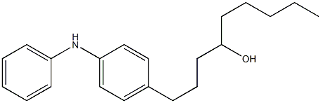 4-(4-Hydroxynonyl)phenylphenylamine Struktur