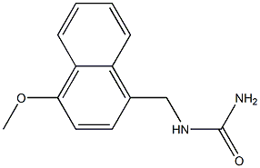 [(4-Methoxy-1-naphtyl)methyl]urea Struktur