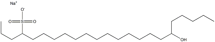 18-Hydroxytricosane-4-sulfonic acid sodium salt Struktur