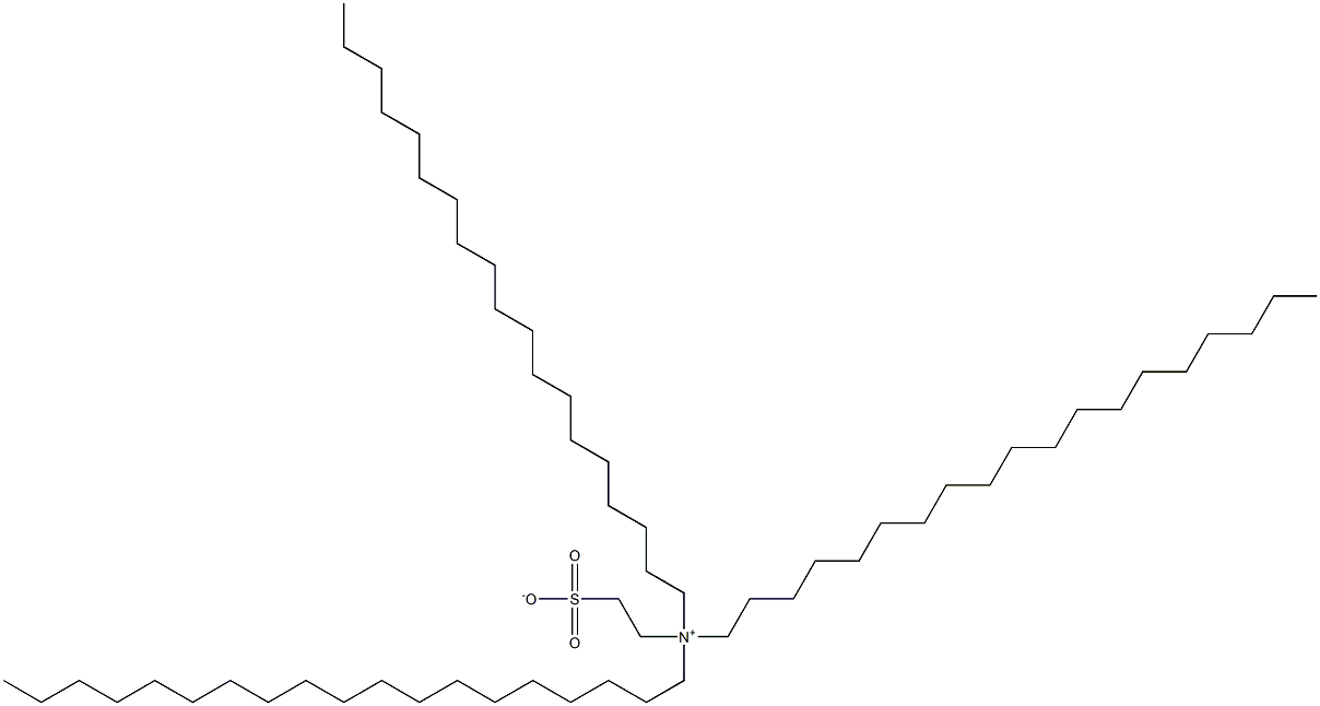 N,N-Dinonadecyl-N-(2-sulfonatoethyl)-1-nonadecanaminium Struktur