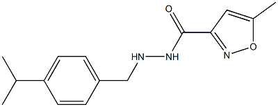 N'-(4-Isopropylbenzyl)-5-methyl-3-isoxazolecarbohydrazide Struktur