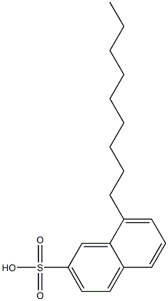 8-Nonyl-2-naphthalenesulfonic acid Struktur