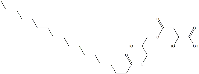 2-Hydroxybutanedioic acid hydrogen 4-[2-hydroxy-3-(octadecanoyloxy)propyl] ester Struktur