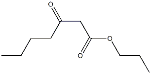 3-Ketoenanthic acid propyl ester Struktur