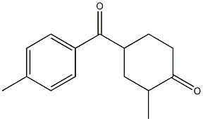 4-(4-Methylbenzoyl)-2-methylcyclohexan-1-one Struktur