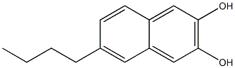 6-Butylnaphthalene-2,3-diol Struktur