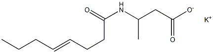 3-(4-Octenoylamino)butyric acid potassium salt Struktur