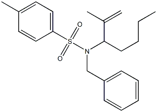 N-Benzyl-N-(1-isopropenylpentyl)-4-methylbenzenesulfonamide Struktur