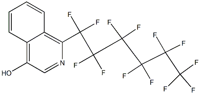 1-(Tridecafluorohexyl)isoquinolin-4-ol Struktur