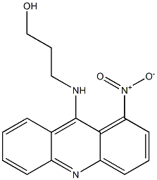 9-(3-Hydroxypropylamino)-1-nitroacridine Struktur