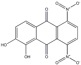 1,2-Dihydroxy-5,8-dinitroanthraquinone Struktur