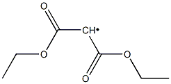 Bis(ethoxycarbonyl)methyl radical Struktur