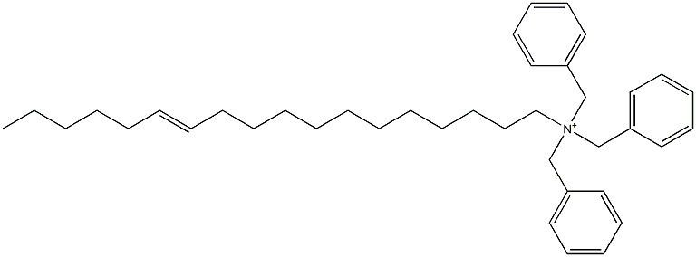 (12-Octadecenyl)tribenzylaminium Struktur