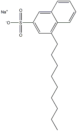 4-Nonyl-2-naphthalenesulfonic acid sodium salt Struktur