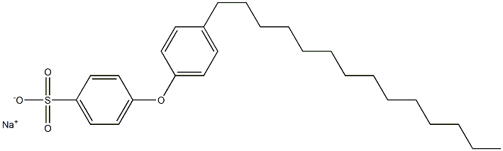 4-(4-Tetradecylphenoxy)benzenesulfonic acid sodium salt Struktur