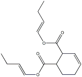 3-Cyclohexene-1,2-dicarboxylic acid bis(1-butenyl) ester Struktur