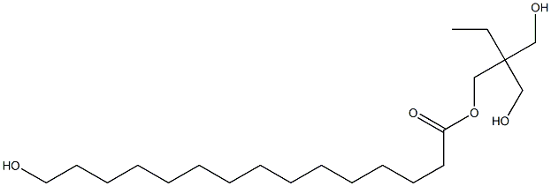 15-Hydroxypentadecanoic acid 2,2-bis(hydroxymethyl)butyl ester Struktur