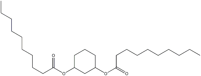 Didecanoic acid 1,3-cyclohexanediyl ester Struktur