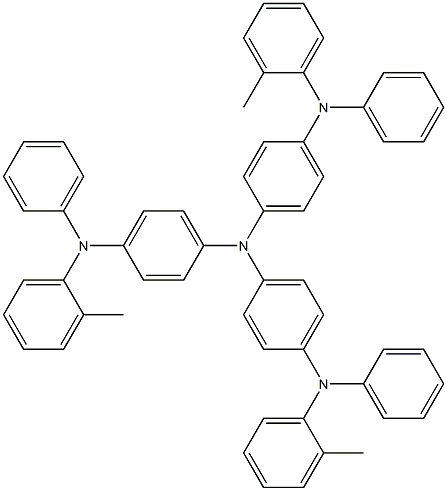 1,4-BENZENEDIAMINE, N1-(2-METHYLPHENYL)-N4,N4-BIS[4-[(2-METHYLPHENYL)PHENYLAMINO]PHENYL]-N1-PHENYL- Struktur