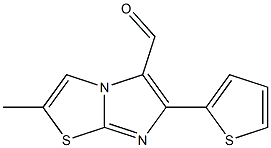 2-METHYL-6-(2-THIENYL)IMIDAZO[2,1-B]THIAZOLE-5-CARBOXALDEHYDE Struktur