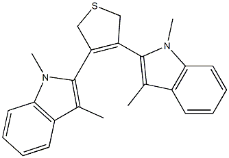 3,4-BIS(1,3-DIMETHYL-1H-INDOL-2-YL)-2,5-DIHYDROTHIOPHENE Struktur