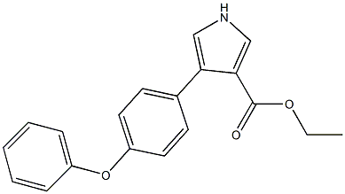 4-(4-PHENOXYPHENYL)-1H-PYRROLE-3-CARBOXYLIC ACID ETHYL ESTER Struktur