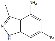 6-Bromo-3-methyl-1H-Indazol-4-amine Struktur