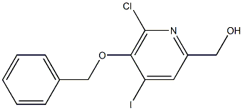 [5-(Benzyloxy)-6-chloro-4-iodo-2-pyridinyl]-methanol Struktur