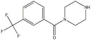 1-Piperazinyl[3-(trifluoromethyl)phenyl]methanone Struktur