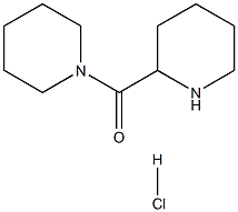 1-Piperidinyl(2-piperidinyl)methanonehydrochloride Struktur