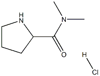 N,N-Dimethyl-2-pyrrolidinecarboxamidehydrochloride Struktur