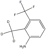 3-Trifluoromethyl-2-(methyl-d3)aniline Struktur