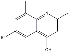 6-Bromo-2,8-dimethylquinoline-4-ol Struktur