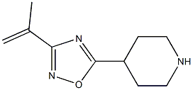 4-(3-(prop-1-en-2-yl)-1,2,4-oxadiazol-5-yl)piperidine Struktur