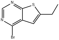 4-bromo-6-ethylthieno[2,3-d]pyrimidine
 Struktur