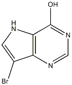 7-bromo-5H-pyrrolo[3,2-d]pyrimidin-4-ol
 Struktur