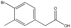 2-(4-Bromo-3-methylphenyl)aceticacid Struktur