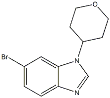 6-Bromo-1-(tetrahydro-2H-pyran-4-yl)-1H-benzo[d]imidazole Struktur