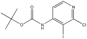 Tert-butyl2-Chloro-3-iodopyridin-4-ylcarbamate Struktur