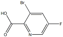 3-Bromo-5-fluoro-2-pyridinecarboxylic acid Struktur