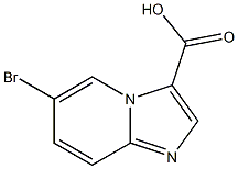 6-bromoimidazol[1,2-a]pyridine-3-carboxylic acid Struktur