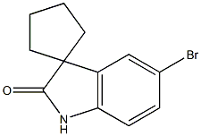 5'-bromospiro[cyclopentane-1,3'-indolin]-2'-one Struktur