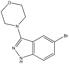 5-bromo-3-morpholin-4-yl-1H-indazole Struktur