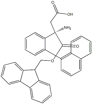 Fmoc-(S)- 3-Amino-3-(2-naphthylphenyl)-propionic acid Struktur