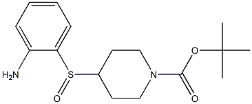 4-(2-Amino-benzenesulfinyl)-piperidine-1-carboxylic acid tert-butyl ester Struktur