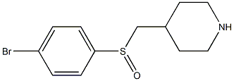 4-(4-Bromo-benzenesulfinylmethyl)-piperidine Struktur