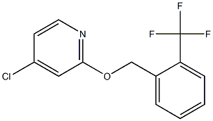 2-(2-(trifluoromethyl)benzyloxy)-4-chloropyridine Struktur