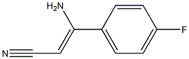 3-amino-3-(4-fluorophenyl)acrylonitrile Struktur