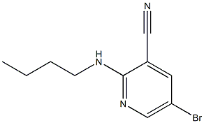 5-bromo-2-(butylamino)pyridine-3-carbonitrile Struktur