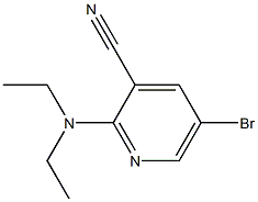 5-bromo-2-(diethylamino)pyridine-3-carbonitrile Struktur